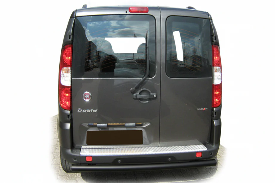 Fiat Doblo I 2001–2005 Achterbumperbeschermer AK002 Black (RVS) Image