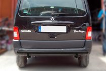 Citroen Berlingo 1996–2008 Achterbeschermbeugel Black (RVS) foto 1