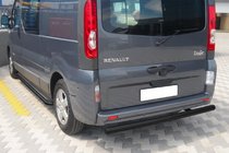 Nissan Primastar 2002–2014 Achterbumperbeschermer AK002 Black (RVS) foto 2
