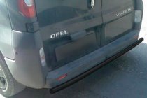Nissan Primastar 2002–2014 Achterbumperbeschermer AK002 Black (RVS) foto 3