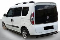 Fiat Doblo II 2010–2022 Achterbeschermbeugel AK002 Black (RVS) foto 1