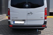 Volkswagen Crafter 2006–2016 Achterbeschermbeugel AK002 Black (RVS) foto 1