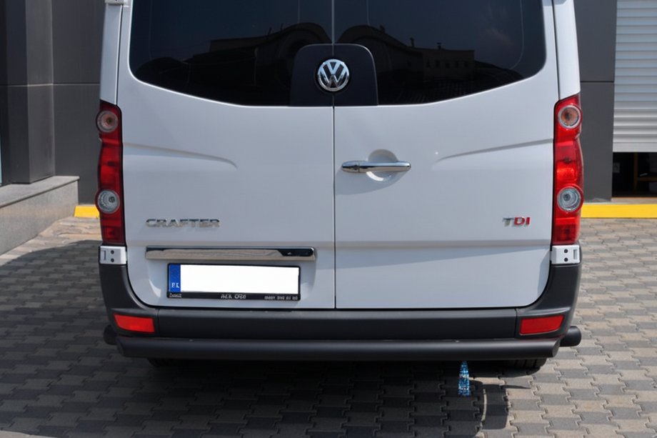 Volkswagen Crafter 2006–2016 Achterbeschermbeugel AK002 Black (RVS) Image