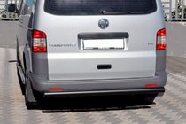 Volkswagen T5 Multivan 2003–2010 Achterbeschermbeugel AK002 Black (RVS) foto 4