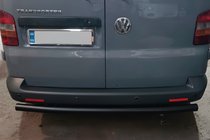 Volkswagen T5 Caravelle 2004–2010 Achterbeschermbeugel AK002 Black (RVS) foto 5
