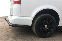 Volkswagen T5 Transporter 2003–2010 Achterhoekbeschermers AK003 Black (2 st., roestvrij staal) foto 2