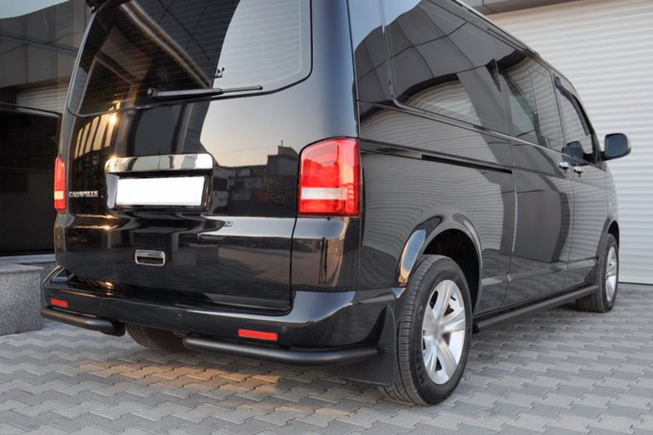 Volkswagen T5 Caravelle 2004–2010 Achterhoekstukken AK003 Black (2 st., roestvrij staal) Foto 5