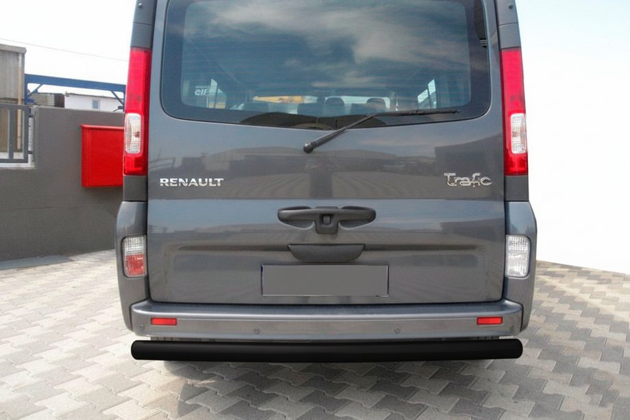 Renault Trafic 2001–2015 Achterbumperbeschermer AK002 Black (RVS) Image