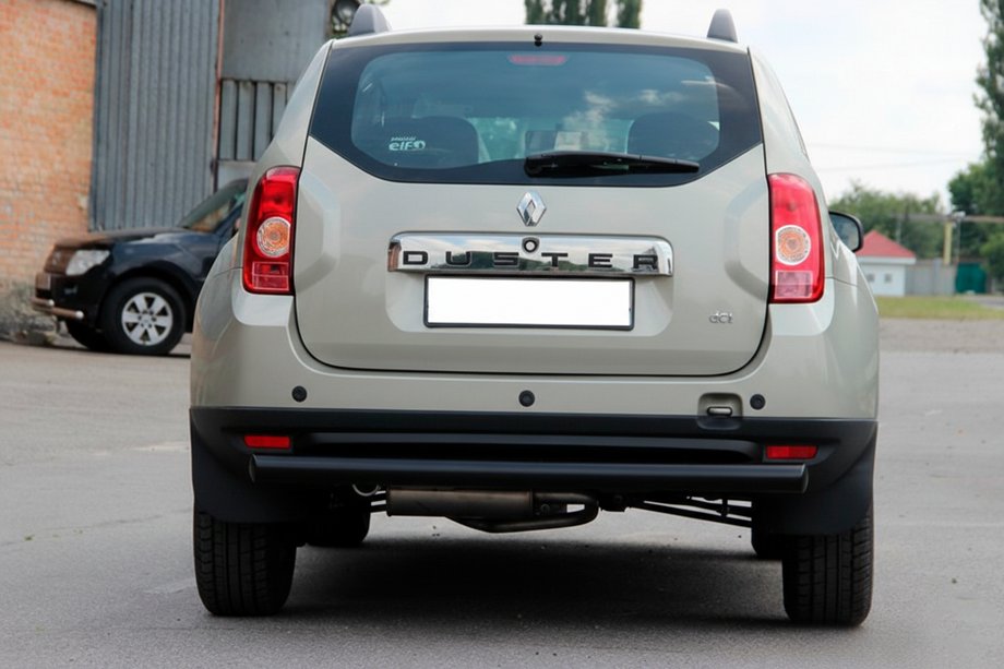 Dacia Duster 2008–2018 Achterbumperbeugel recht Black (RVS) Image