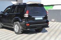 Toyota Land Cruiser Prado 120 2002–2009 Achterhoekstukken AK003 Black (2 st., roestvrij staal) foto 3