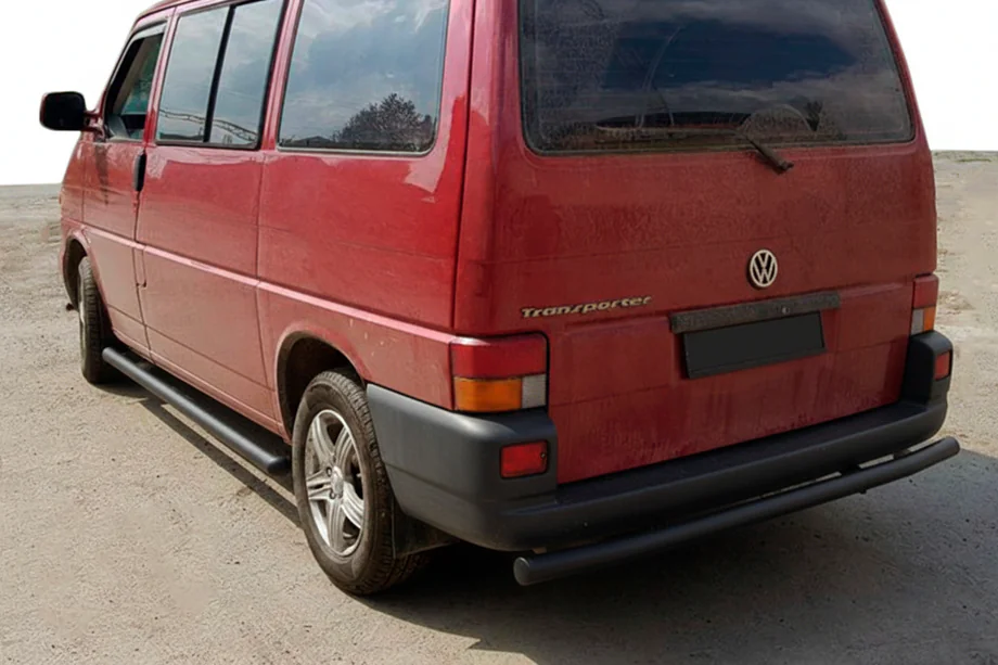 Volkswagen T4 Transporter 1990–2003 Achterbeschermbeugel AK002 Black (RVS) Foto 2