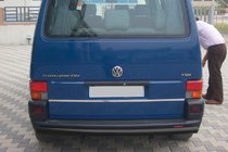 Volkswagen T4 Caravelle/Multivan 1990–2003 Achterbeschermbeugel AK002 Black (RVS) foto 5