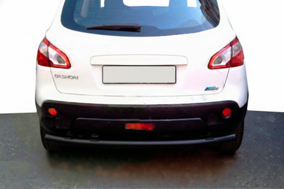 Nissan Qashqai 2007–2010 Achterbumperbeugel recht Black (RVS) Image