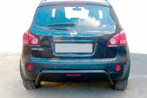 Nissan Qashqai 2007–2010 Achterrolbeugel AK007 Black (RVS) foto 1