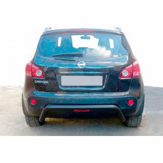 Achterrolbeugel AK007 Black (RVS) Nissan Qashqai 2007–2010 foto 1
