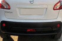 Nissan Qashqai 2010–2014 Achterbumperbeugel recht Black (RVS) foto 2