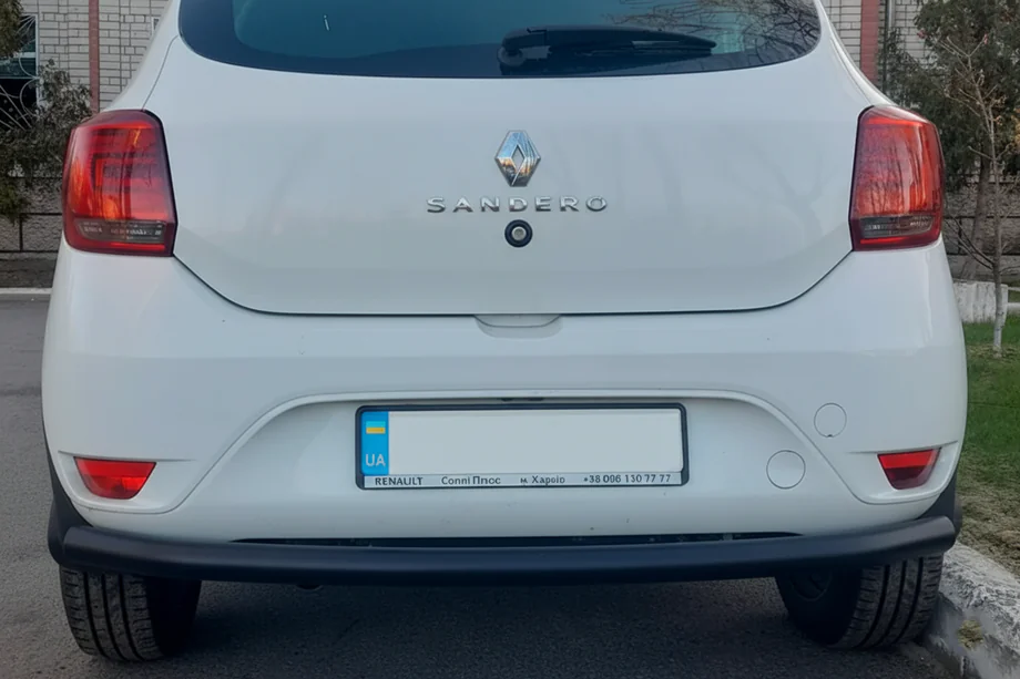 Renault Sandero 2013–2022 Achterbeschermbeugel AK002 Black (RVS) Image