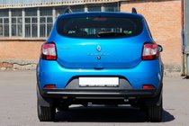 Dacia Sandero 2013–2020 Achterbeschermbeugel AK002 Black (RVS) foto 4