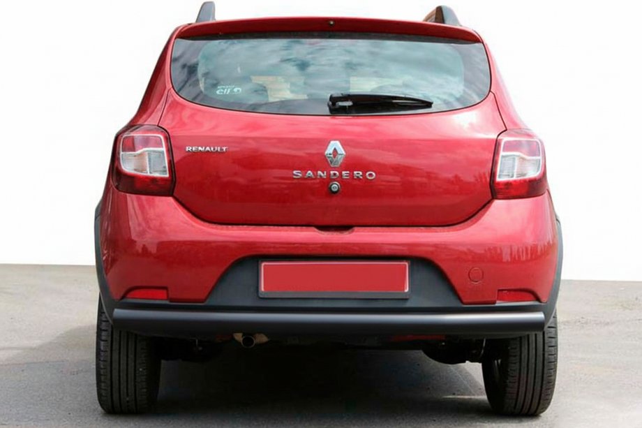 Dacia Sandero 2013–2020 Achterbeschermbeugel AK002 Black (RVS) Image
