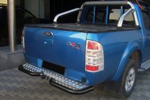 Ford Ranger 2007–2011 Achterhoeken AK003 Black (2 stuks, RVS) foto 1