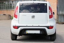 Kia Soul I 2008–2013 Achterbeschermbeugel AK002 Black (RVS) foto 1