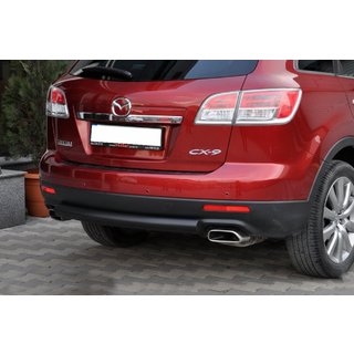 Achterbeschermbeugel AK002 Black (RVS) Mazda CX-9 2007–2016 foto 1