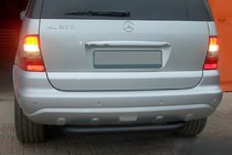 Mercedes ML W163 1997–2005 Achterbeschermbeugel AK006 Black (RVS) foto 1