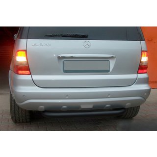 Achterbeschermbeugel AK006 Black (RVS) Mercedes ML W163 1997–2005