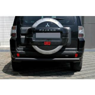 Achterbeschermbeugel AK002 Black (RVS) Mitsubishi Pajero Wagon IV 2006–2021 foto 1