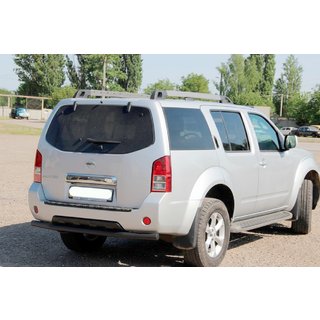 Achterbeschermbeugel AK002 Black (RVS) Nissan Pathfinder R51 2005–2014 foto 1