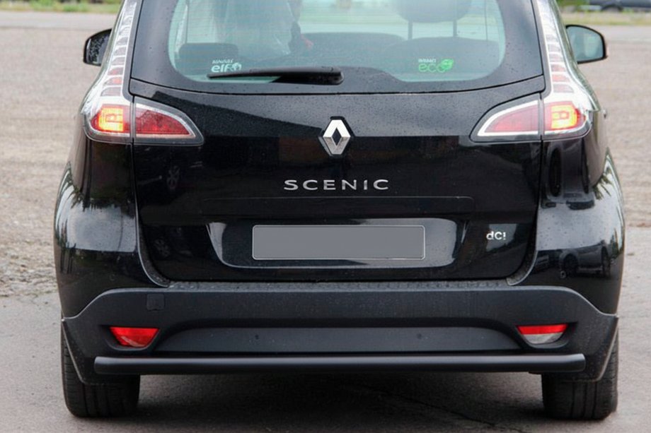 Renault Scenic/Grand 2009–2016 Achterbeschermbeugel AK002 Black (RVS) Image