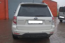 Subaru Forester 2008–2013 Achterbeschermbeugel AK002 Black (RVS) foto 2
