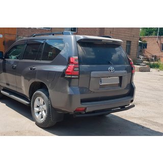 Achterbeschermbeugel AK002 Black (RVS) Toyota Land Cruiser Prado 150 2009–2023 foto 2