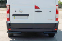 Opel Movano 2010–2021 Achterhoekstukken AK003 Black (2 st., roestvrij staal) foto 1