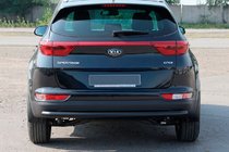 Kia Sportage 2015–2021 Achterbumperbeschermer AK002 Black (RVS) foto 2