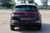 Kia Sportage 2015–2021 Achterbumperbeschermer AK002 Black (RVS) foto 5