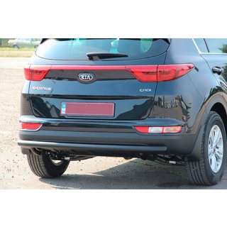 Achterbumperbeschermer AK002 Black (RVS) Kia Sportage 2015–2021 foto 1