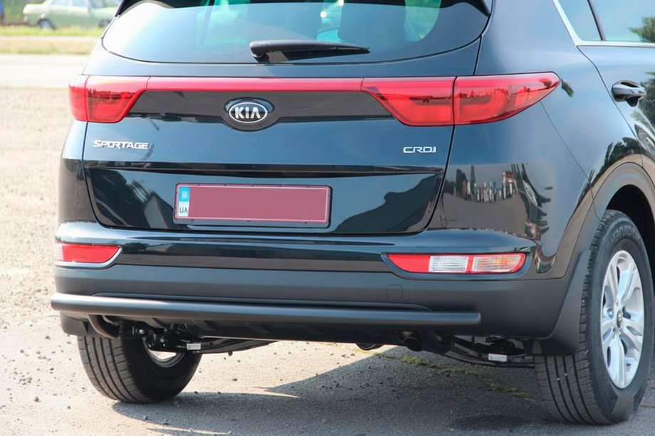 Kia Sportage 2015–2021 Achterbumperbeschermer AK002 Black (RVS) Image