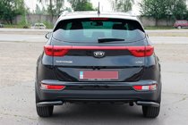 Kia Sportage 2015–2021 Achterhoekbeschermers AK003 Black (RVS) foto 3