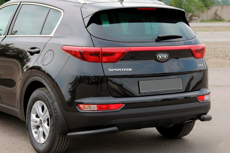 Kia Sportage 2015–2021 Achterhoekbeschermers AK003 Black (RVS) Image