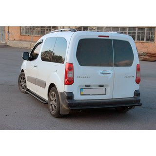 Achterbeschermbeugel Black (RVS) 60 mm Citroen Berlingo 2008–2018 foto 3