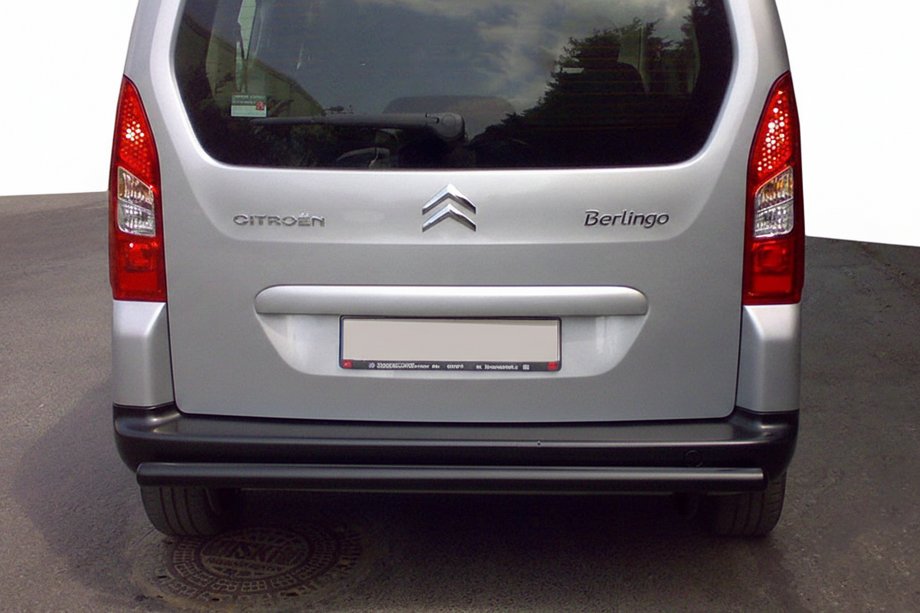 Citroen Berlingo 2008–2018 Achterbeschermbeugel Black (RVS) 60 mm Image