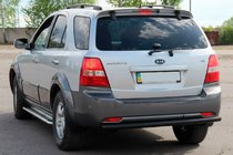 Kia Sorento I BL 2002–2009 Achterbeschermbeugel AK002 Black (RVS) foto 3