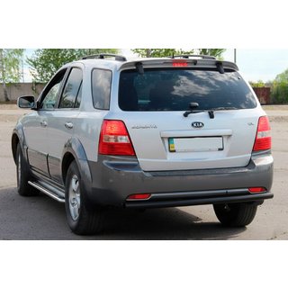 Achterbeschermbeugel AK002 Black (RVS) Kia Sorento I BL 2002–2009 foto 3