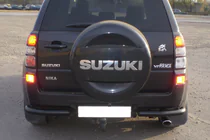 Suzuki Grand Vitara 2005–2017 Achterbeschermbeugel AK003 Black (RVS) foto 1