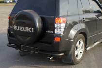 Suzuki Grand Vitara 2005–2017 Achterbeschermbeugel AK003 Black (RVS) foto 2