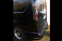 Renault Trafic 2015– Achterhoekbeugels Black (2 st., RVS) foto 2
