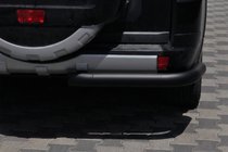 Mitsubishi Pajero Wagon III 1999–2006 Achterbeschermbeugel AK003 Black (RVS) foto 2