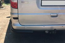 Mercedes Vito W639 2004–2014 Achterhoekbeschermers AK003 Black (2 st., RVS) voor middel- en lange wielbasis foto 5