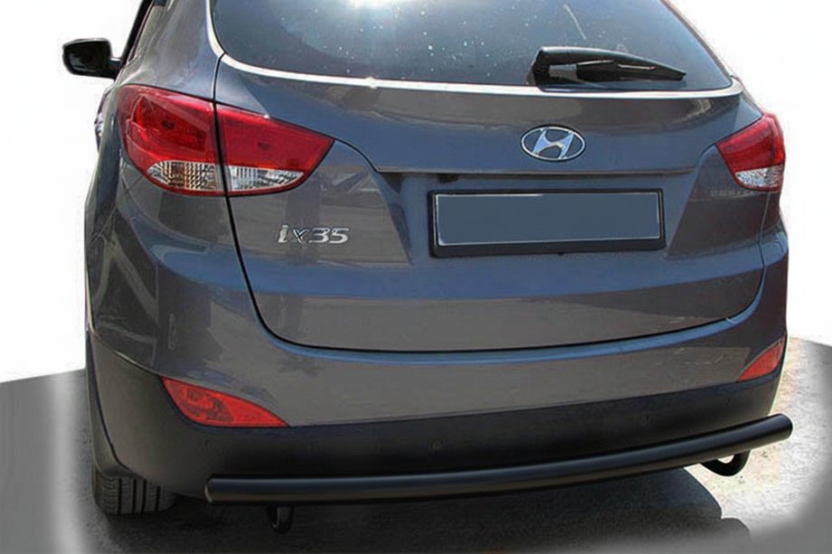 Hyundai IX-35 2010–2015 Achterbeschermbeugel AK002 Black (RVS) Image